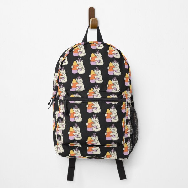 Item preview, Persian Cat Hugging Candy Corn and Cute Bat designed and sold by MewSpooky.