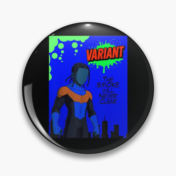 Item preview, Invincible Variant Superhero City Silhouette The Smoke Will Never Clear designed and sold by GenesisKohler.