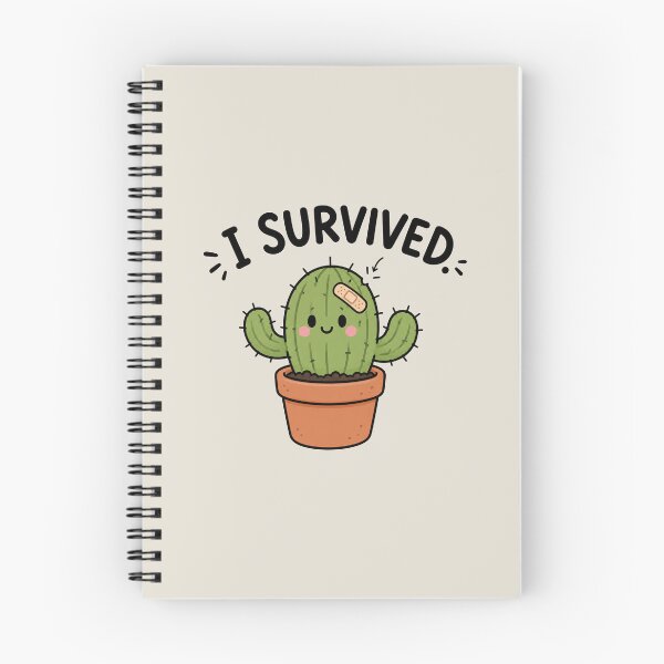 Item preview, I Survived Cute Cactus Meme designed and sold by MonkiFlipp.