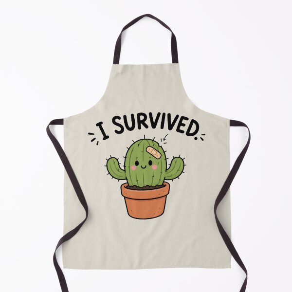 Item preview, I Survived Cute Cactus Meme designed and sold by MonkiFlipp.