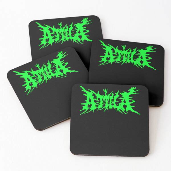 Item preview, Attila Green Metal Font designed and sold by DarenKoss.