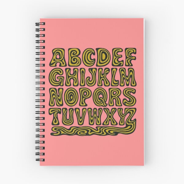 Item preview, Psychedelic Alphabet Waves – Vibrant Retro Letter Art   designed and sold by Catfcreations.