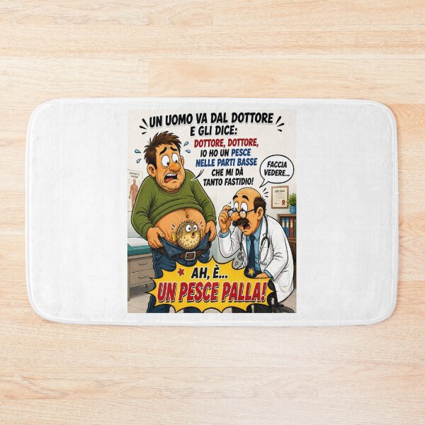 Item preview, Funny Doctor – Puffer Fish Cartoon Joke designed and sold by RipantinaFantasy .