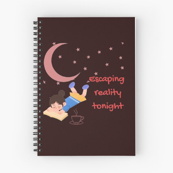 Item preview, Escaping Reality Tonight Cute Book Lover Graphic designed and sold by Mittal-Designs.
