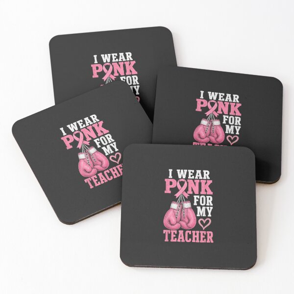 Item preview, I Wear Pink for My Teacher Breast Cancer Awareness Boxing Gloves designed and sold by abig-eiyana.