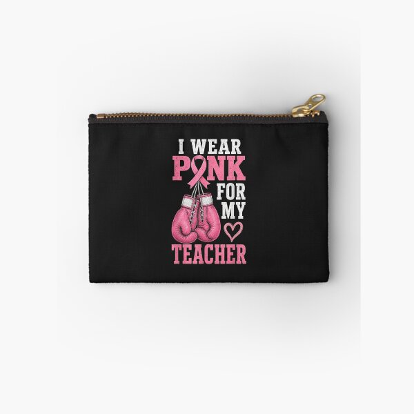 Item preview, I Wear Pink for My Teacher Breast Cancer Awareness Boxing Gloves designed and sold by abig-eiyana.