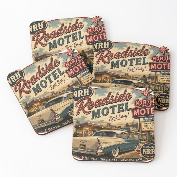 Item preview, Retro Route 66 Roadside Motel sign designed and sold by Normandy Road Heritage.