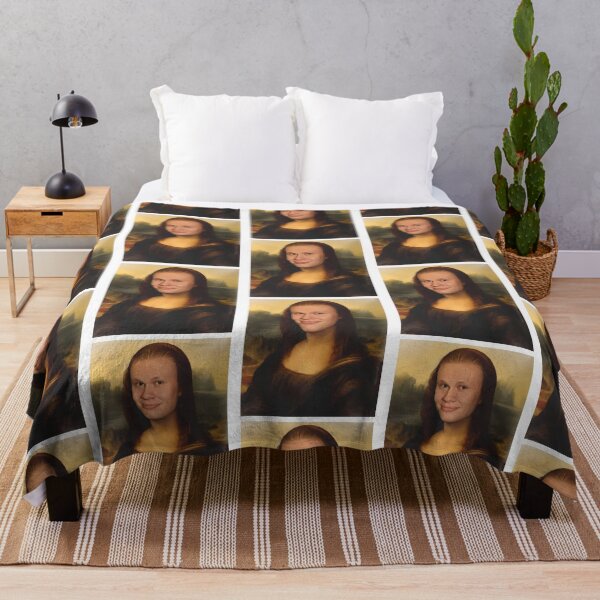 Item preview, Funny Erling Haaland Mona Lisa Meme Norway Soccer designed and sold by HempressBeads.