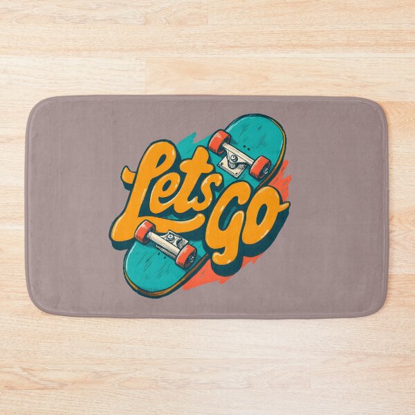 Item preview, Lets go skateboard retro designed and sold by Newrealis.