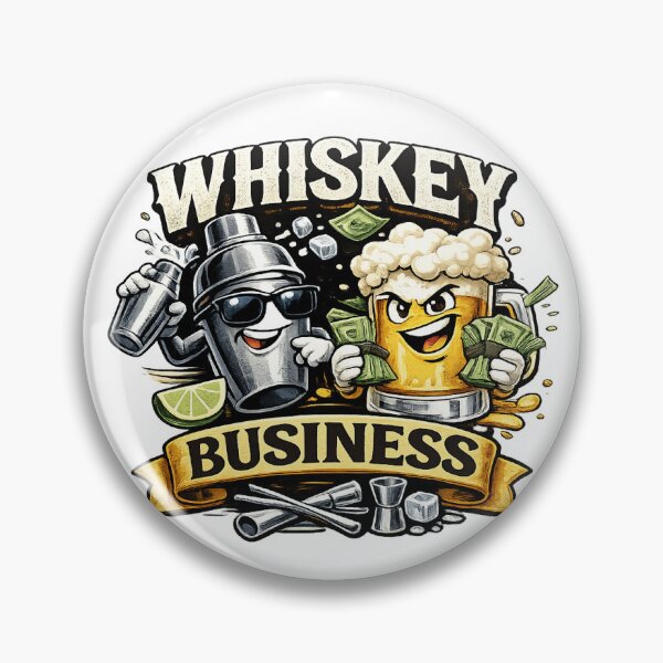 Item preview, Whiskey Business Bartender Cartoon Tee designed and sold by Shakesipserve.
