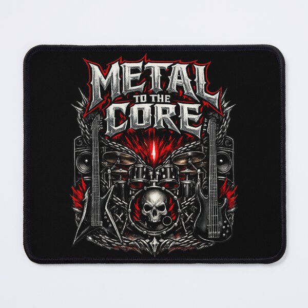 Item preview, Metal to the Core Heavy Metal Skull Design designed and sold by EverclearDesign.