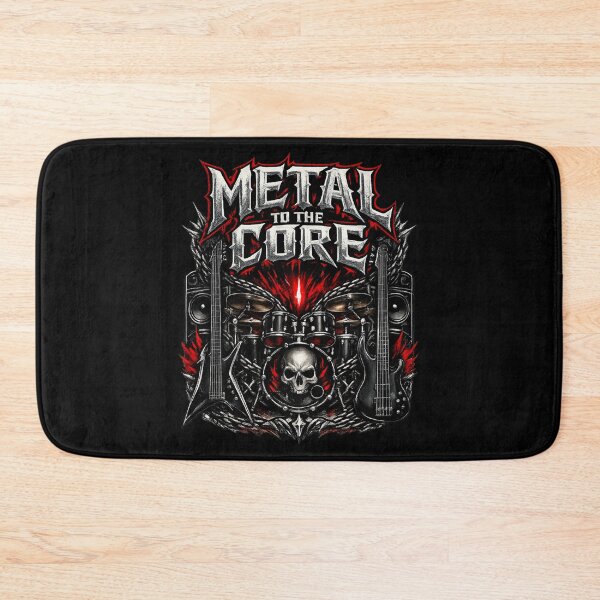 Item preview, Metal to the Core Heavy Metal Skull Design designed and sold by EverclearDesign.