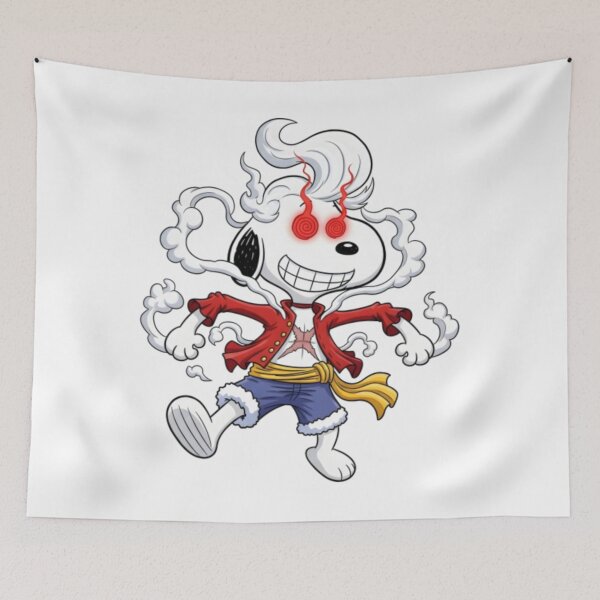 Item preview, Peanuts Snoopy as Luffy Gear 5   designed and sold by Kovacekau.