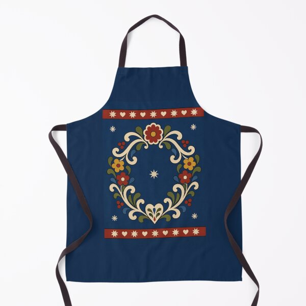 Item preview, Norwegian Rosemaling Wreath — Nordic Folk Art Christmas Design designed and sold by Planthem.