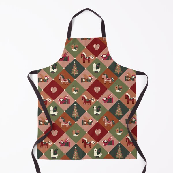 Item preview, Scandinavian Christmas Folk Art Seamless Pattern designed and sold by the-myro.