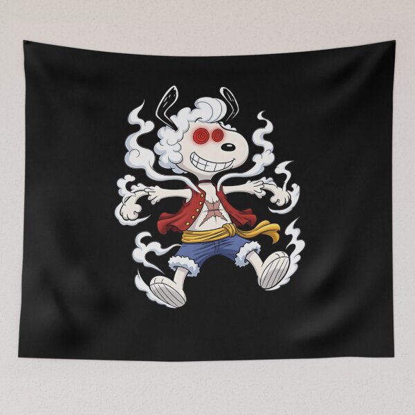 Item preview, Peanuts Snoopy as Luffy Gear 5   designed and sold by Kovacekau.