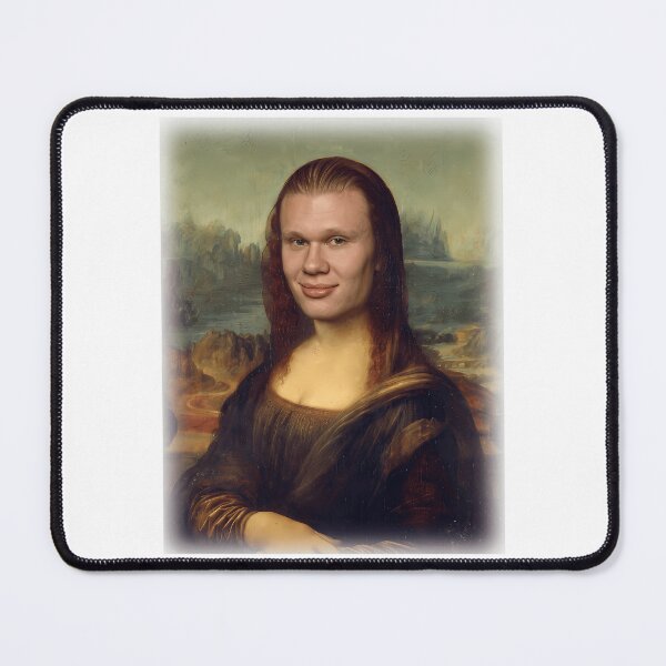 Item preview, Haaland Erling Mona Lisa Funny Soccer Art Parody designed and sold by HempressBeads.
