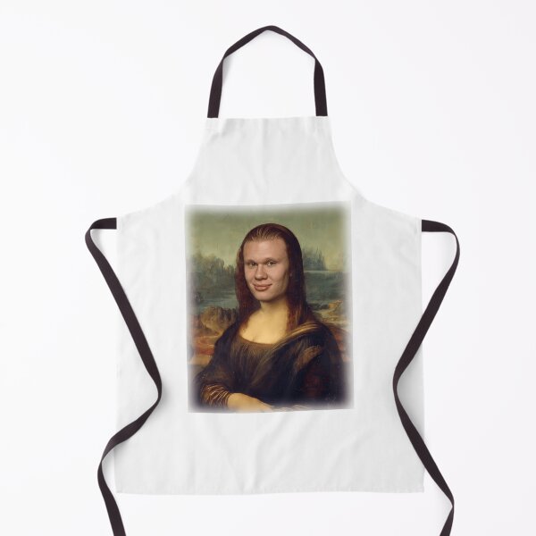 Item preview, Haaland Erling Mona Lisa Funny Soccer Art Parody designed and sold by HempressBeads.