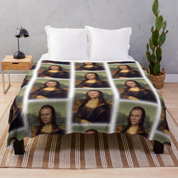 Item preview, Haaland Erling Mona Lisa Funny Soccer Art Parody designed and sold by HempressBeads.