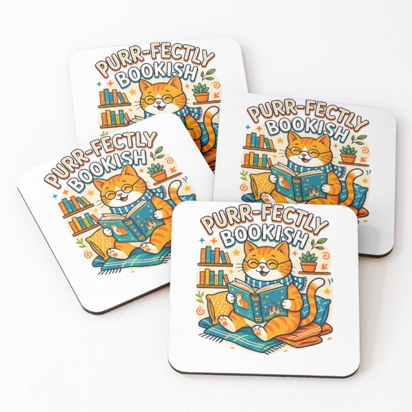 Item preview, PURR-FECTLY BOOKISH designed and sold by LibicoStore.