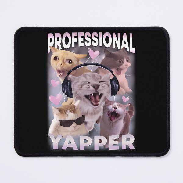 Item preview, Cat Professional Yapper Funny Meme designed and sold by rykerres.