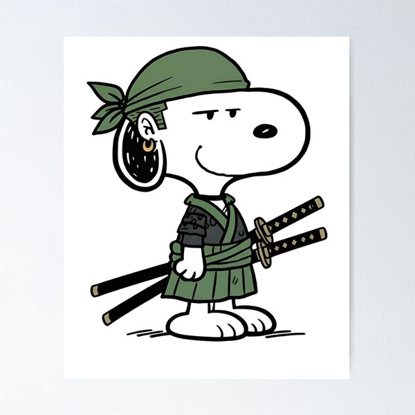 Item preview, Peanuts Snoopy Cosplay Roronoa Zoro   designed and sold by Kovacekau.