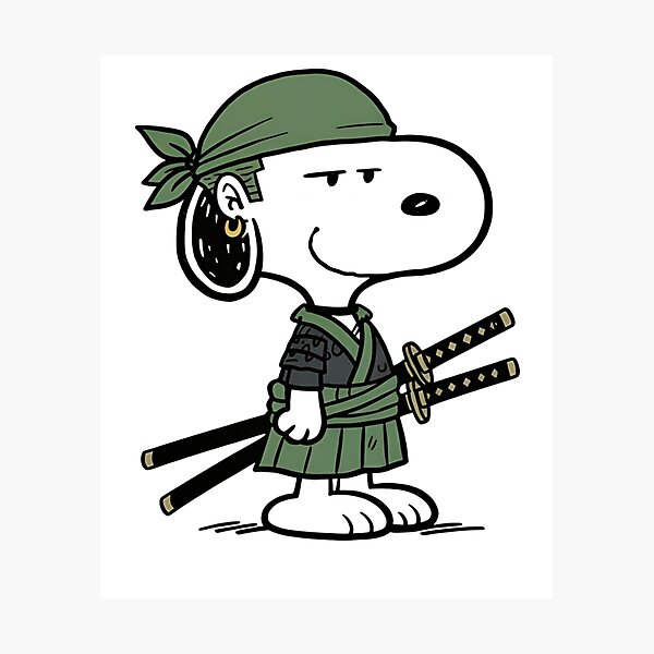 Item preview, Peanuts Snoopy Cosplay Roronoa Zoro   designed and sold by Kovacekau.