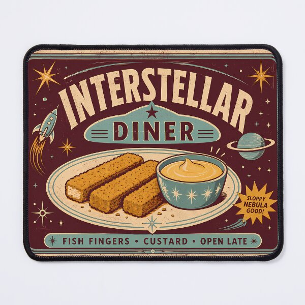 Item preview, Interstellar Fish Fingers & Custard Diner Tray Liner designed and sold by agearb.