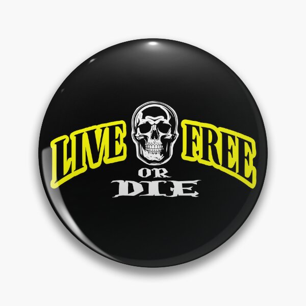 Item preview, Live Free or Die Retro skull graphic designed and sold by Colorfulman.