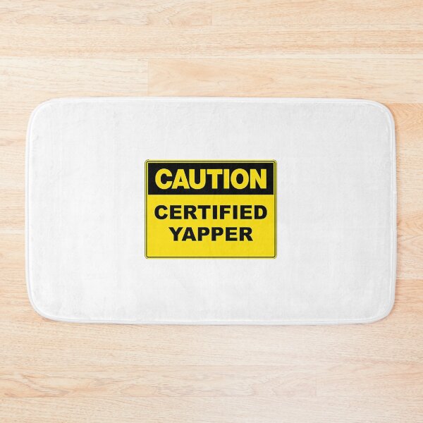 Item preview, Caution Certified Yapper Sticker designed and sold by rykerres.