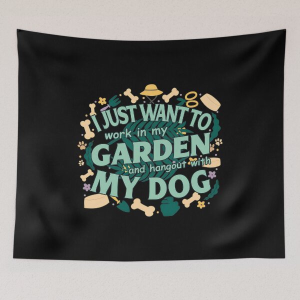 Item preview, Garden Dog Lover Work Garden Hangout Dog Life designed and sold by GiaoCalonas.