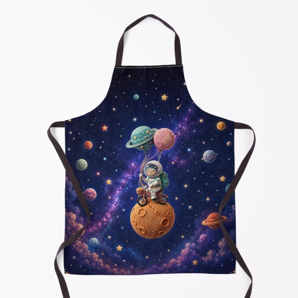 Item preview, Cute Crochet Astronaut Riding Moon Sticker designed and sold by Rohan132.