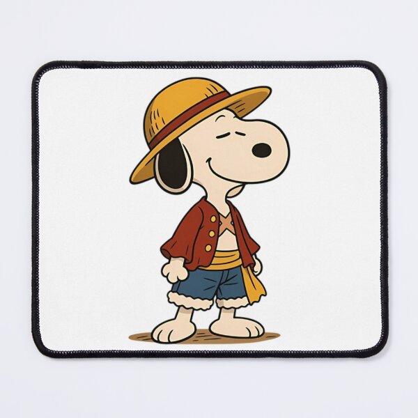 Item preview, Peanuts Snoopy OnePiece Luffy designed and sold by Kovacekau.