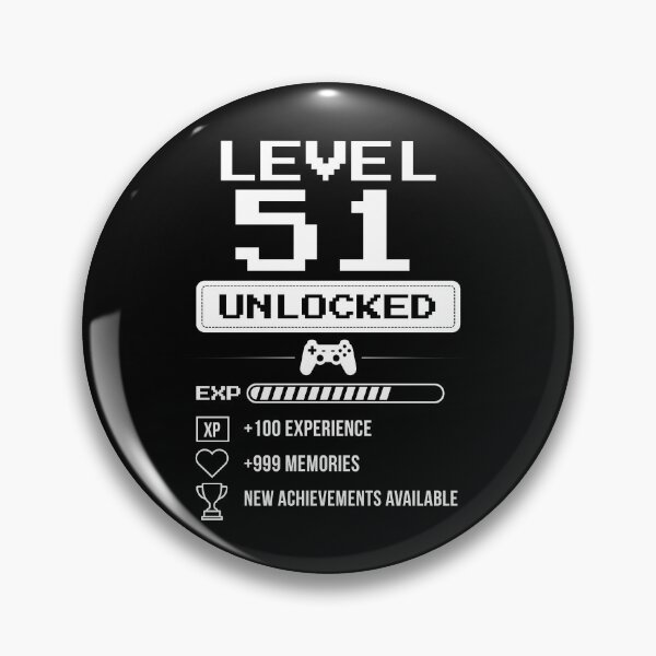 Item preview, Level 51 Unlocked birthday gift designed and sold by NumbersFort.