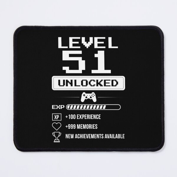 Item preview, Level 51 Unlocked birthday gift designed and sold by NumbersFort.