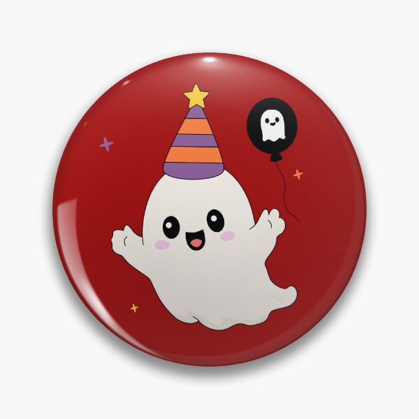 Item preview, Cute Birthday Party Ghost with Hat and Ghost Balloon Sticker⁠ designed and sold by Teenidesign .