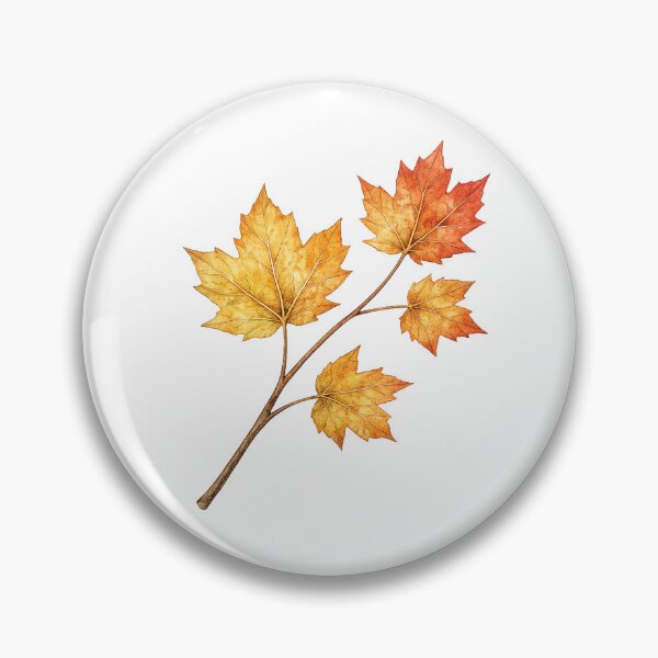 Item preview, Maple Leaf Branch Clipart | Watercolor Botanical Branch | Autumn Botanical Art designed and sold by Nolmo.