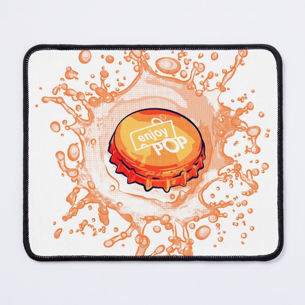 Item preview, "Orange Rush Bottle Cap" designed and sold by Enjoy Artwork .