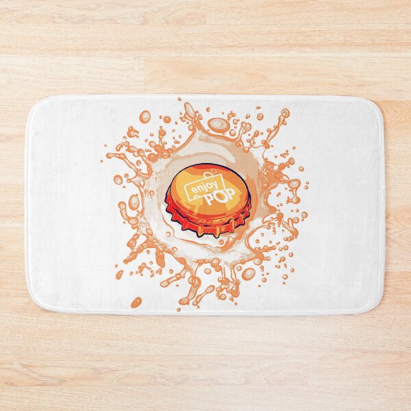 Item preview, "Orange Rush Bottle Cap" designed and sold by  Enjoy Artwork .