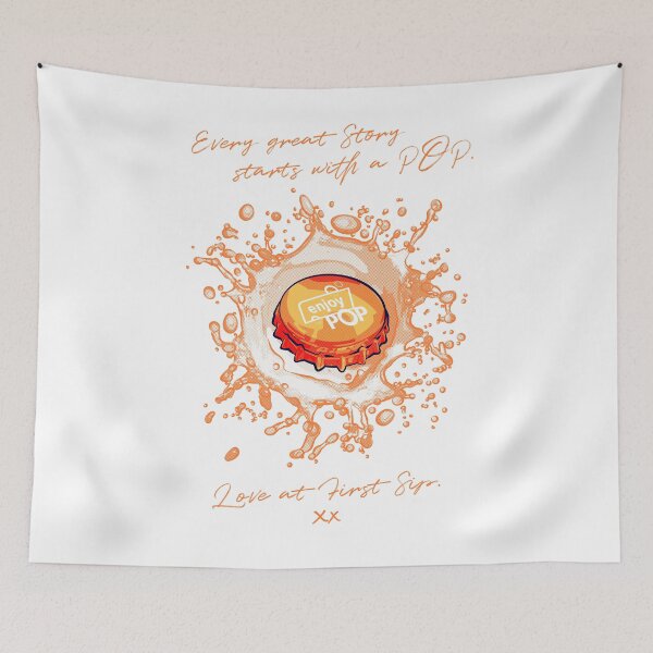 Item preview, "Orange Rush Bottle Cap" designed and sold by  Enjoy Artwork .