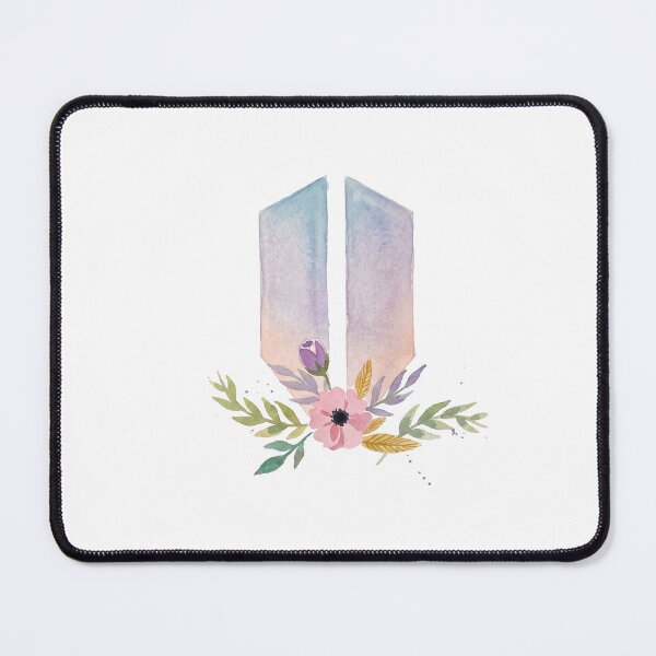 Item preview, BTS Bangtan Boys ARMY Pastel Flower Logo Art Work designed and sold by imsoyoon.