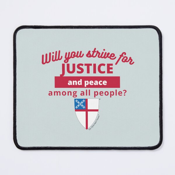 Item preview, Justice and Peace Among All People - The Episcopal Church™ designed and sold by Canterbury Episcopal Campus Ministry at Texas Tech University .