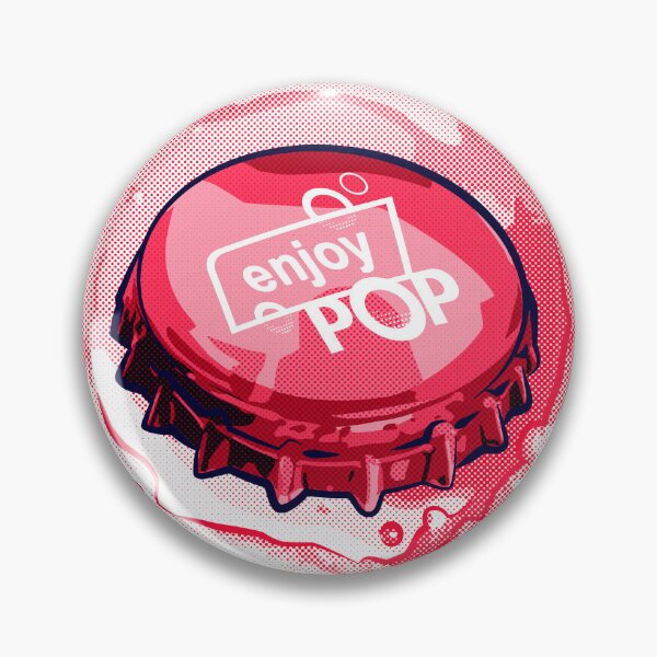 Item preview, "Cherry Pop Bottle Cap" designed and sold by  Enjoy Artwork .