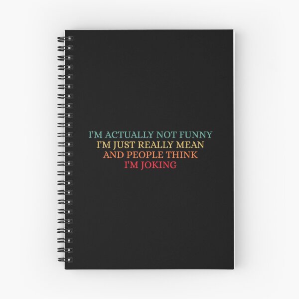 Item preview, I'm actually not funny - sarcastic phrases designed and sold by Dondonmart.