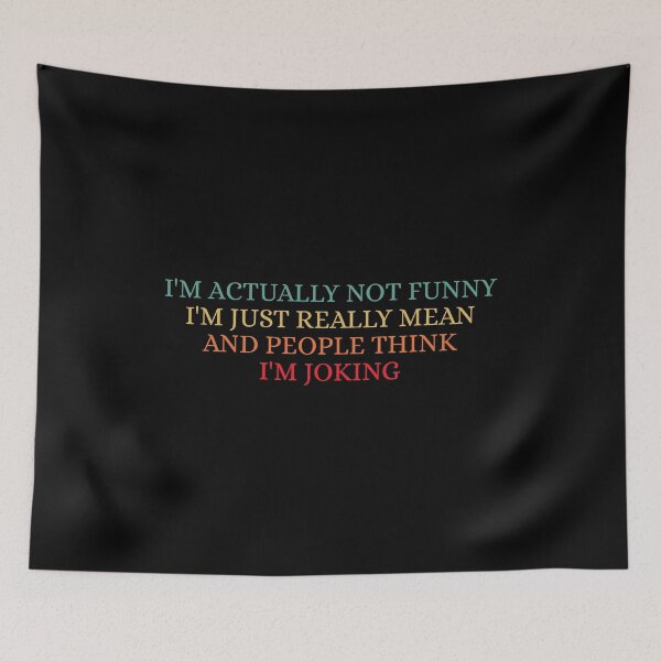 Item preview, I'm actually not funny - sarcastic phrases designed and sold by Dondonmart.