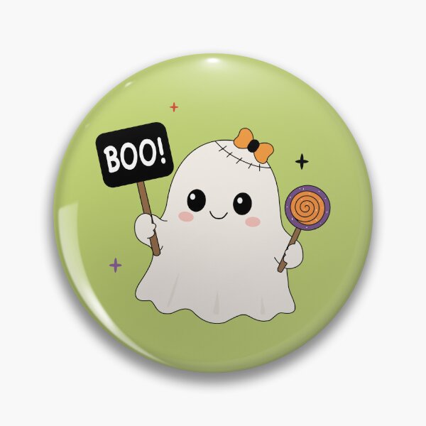 Item preview, Cute Ghost with Boo Sign and Sweet Lollipop Sticker⁠ designed and sold by Teenidesign .