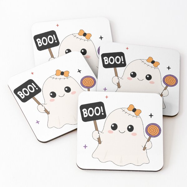 Item preview, Cute Ghost with Boo Sign and Sweet Lollipop Sticker⁠ designed and sold by Teenidesign .