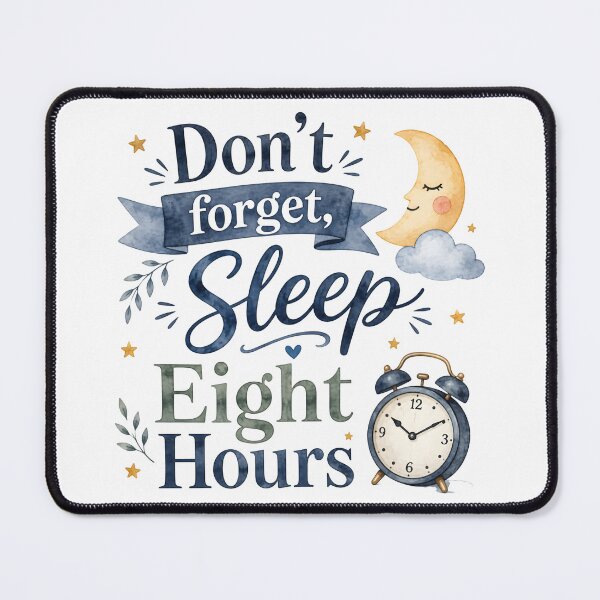 Item preview, Don't forget, Sleep eight hours designed and sold by nimmitrends.