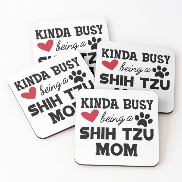 Item preview, Kinda Busy Shih Tzu Mom Heart Paw Design designed and sold by GiaoCalonas.