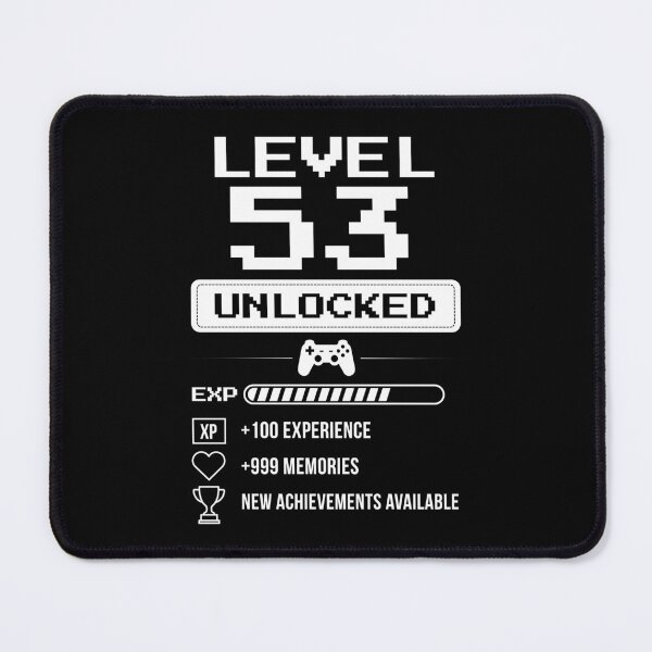Item preview, Level 53 Unlocked birthday gift designed and sold by NumbersFort.